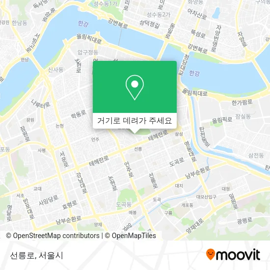 선릉로 지도