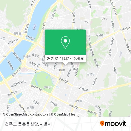 천주교 둔촌동성당 지도