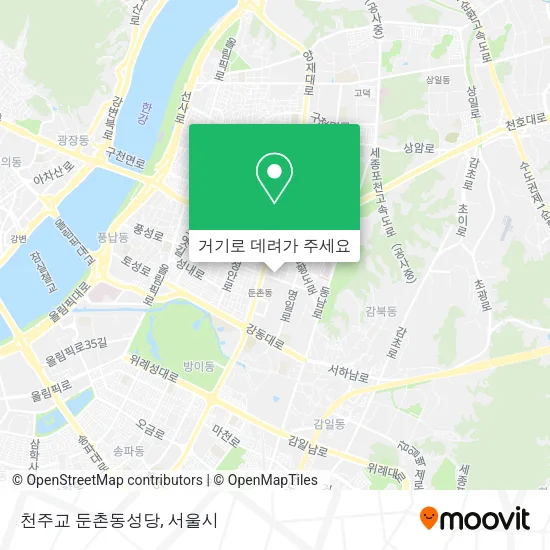 천주교 둔촌동성당 지도