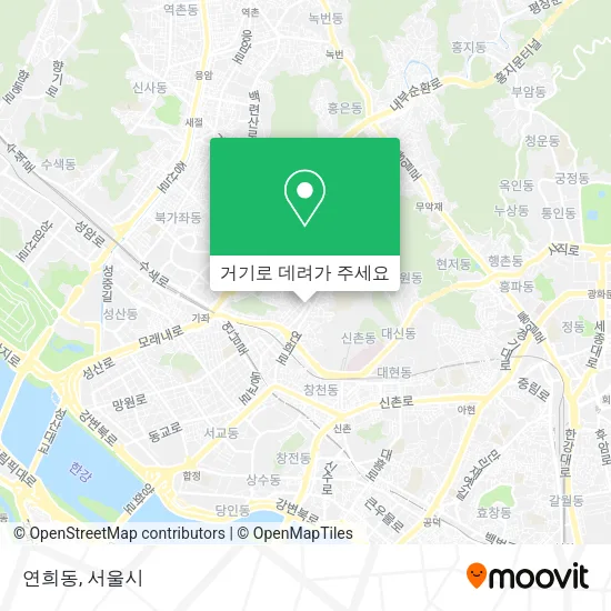 연희동 지도