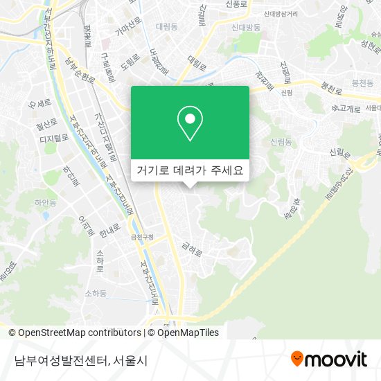 남부여성발전센터 지도