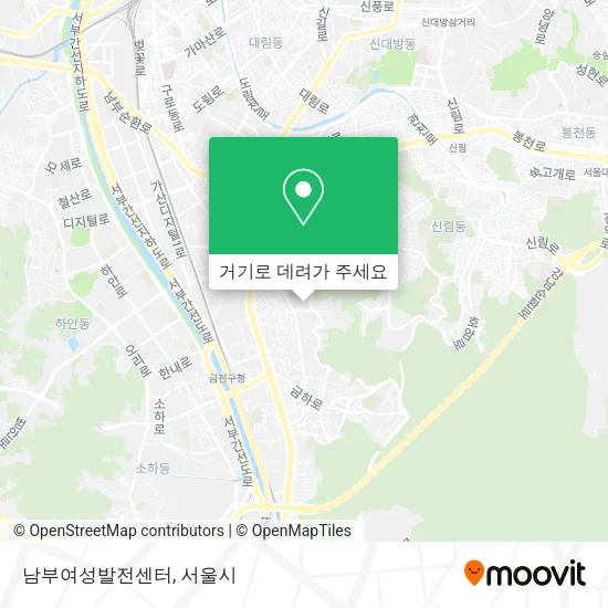 남부여성발전센터 지도