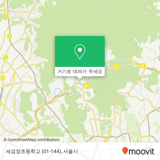 세검정초등학교 (01-144) 지도