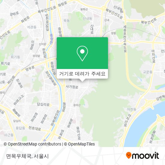 면목우체국 지도