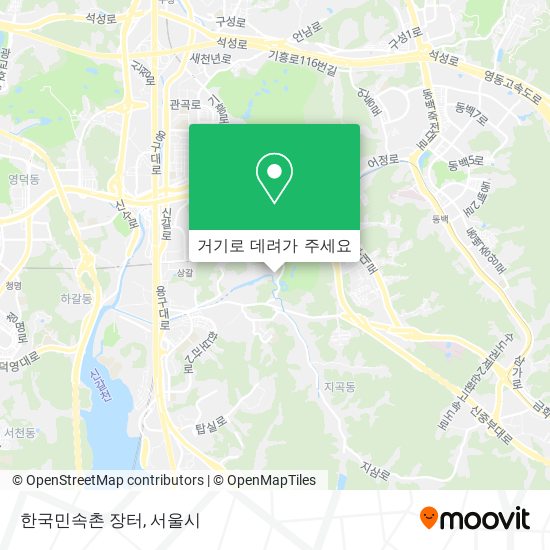 한국민속촌 장터 지도
