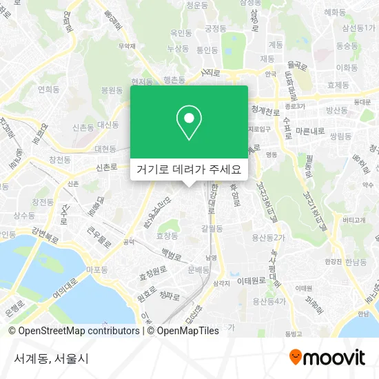 서계동 지도