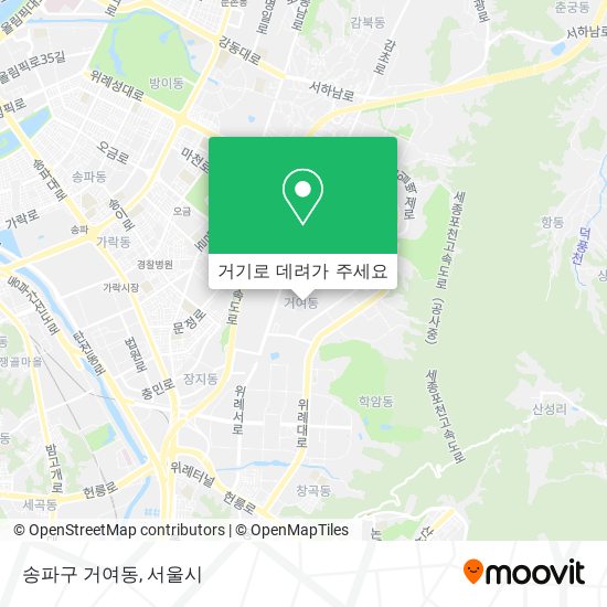 송파구 거여동 지도