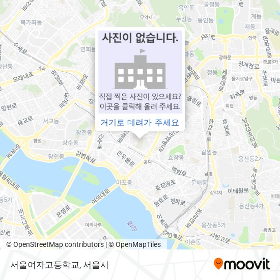 서울여자고등학교 지도