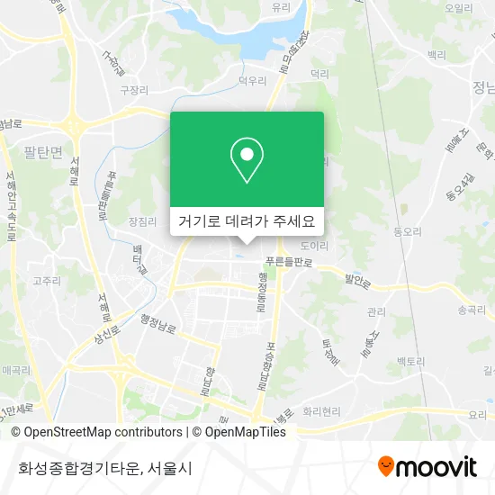화성종합경기타운 지도