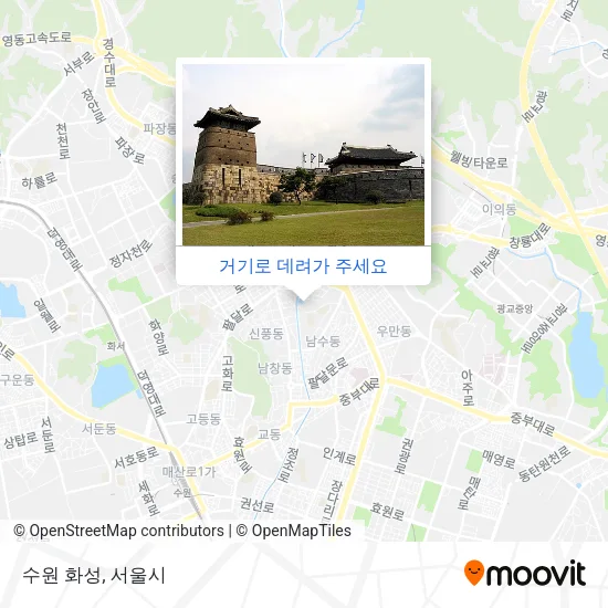 수원 화성 지도