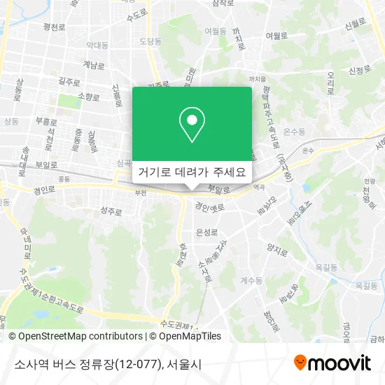 소사역 버스 정류장(12-077) 지도