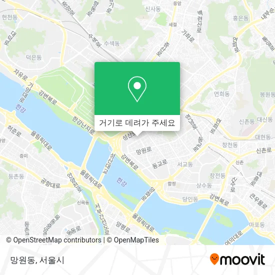 망원동 지도