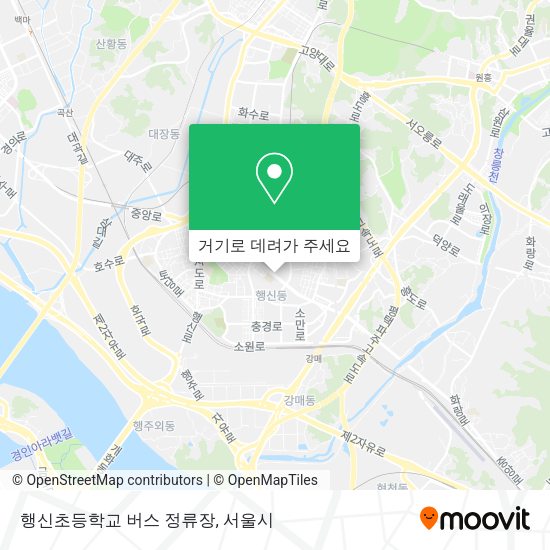 행신초등학교 버스 정류장 지도