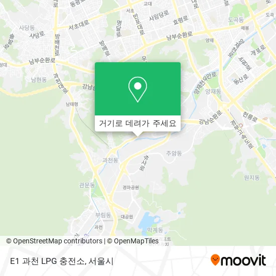 E1 과천 LPG 충전소 지도