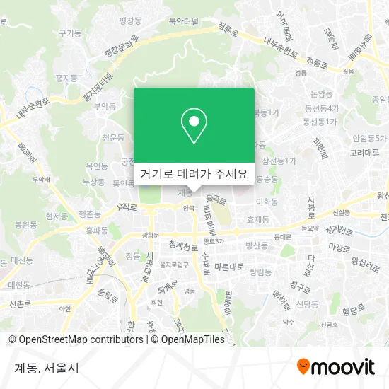 계동 지도
