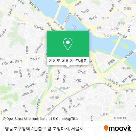 영등포구청역 4번출구 앞 포장마차 지도
