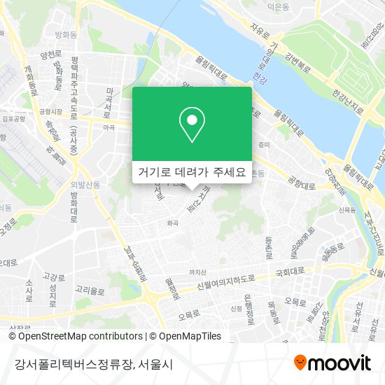 강서폴리텍버스정류장 지도