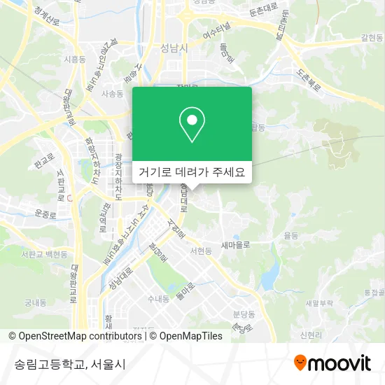송림고등학교 지도