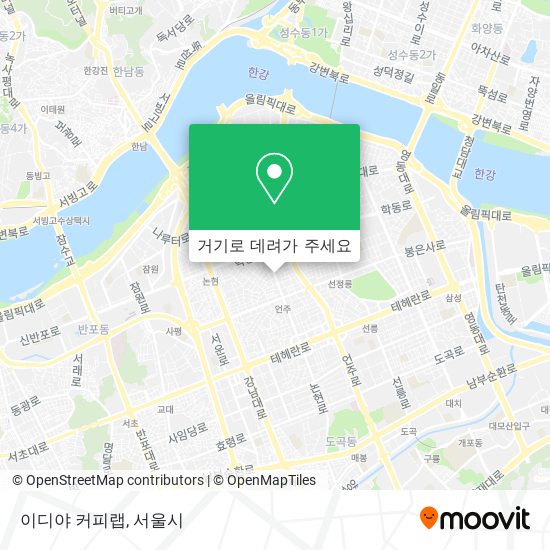 이디야 커피랩 지도