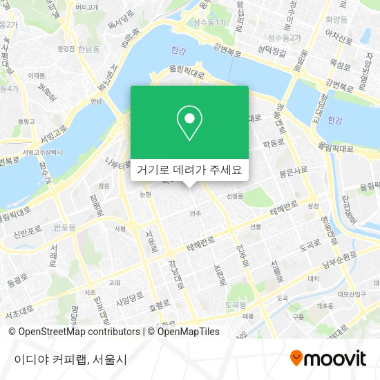 이디야 커피랩 지도