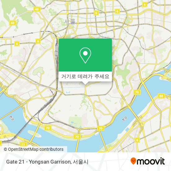 Gate 21 - Yongsan Garrison 지도