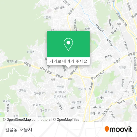 길음동 지도