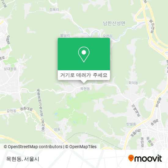 목현동 지도