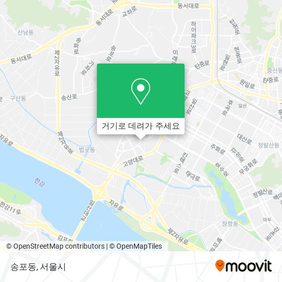 송포동 지도