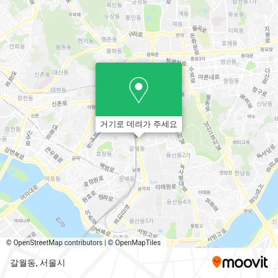 갈월동 지도
