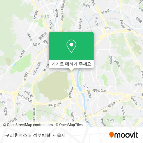 구리휴게소 의정부방향 지도