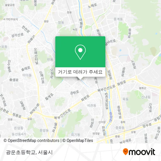 광운초등학교 지도