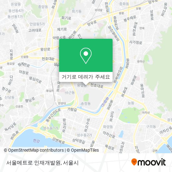 서울메트로 인재개발원 지도