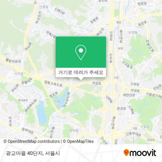 광교마을 40단지 지도