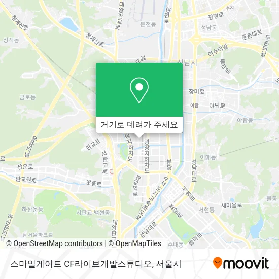 스마일게이트 CF라이브개발스튜디오 지도