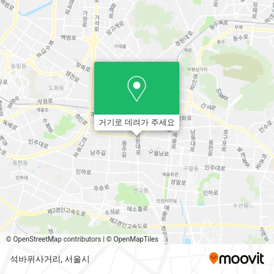 석바위사거리 지도