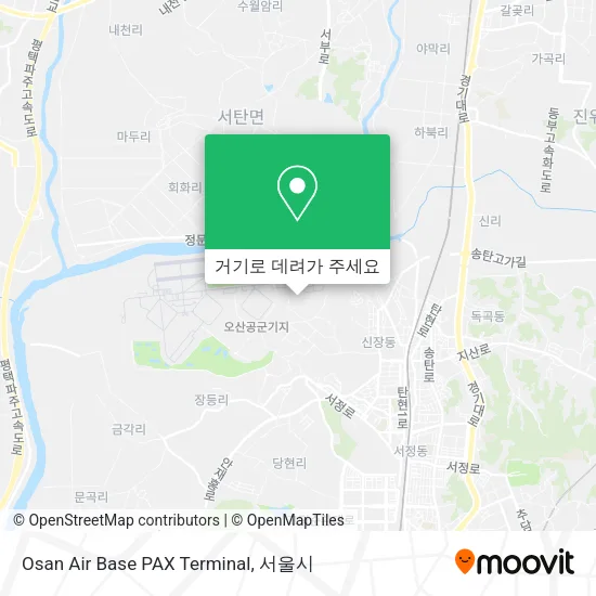 Osan Air Base PAX Terminal 지도