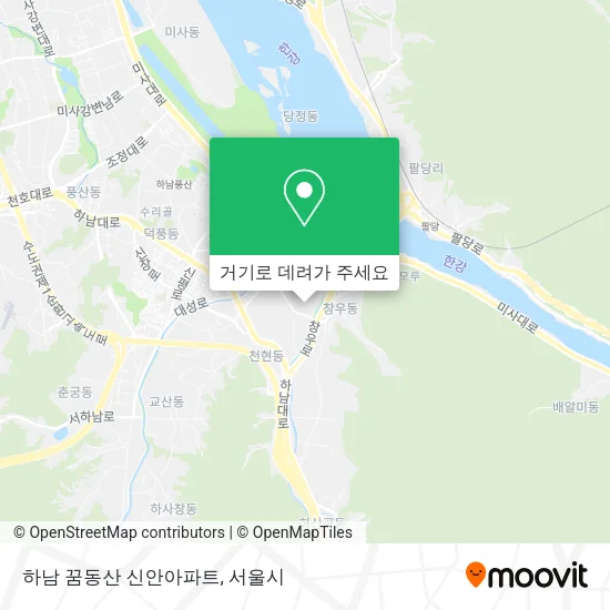 하남 꿈동산 신안아파트 지도