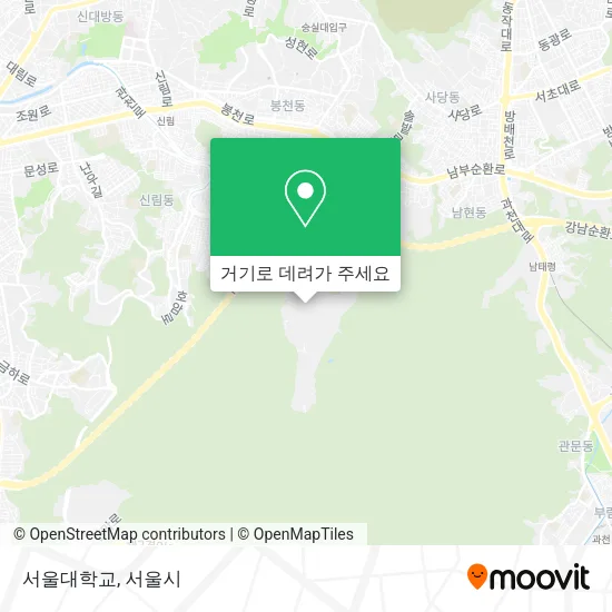 서울대학교 지도