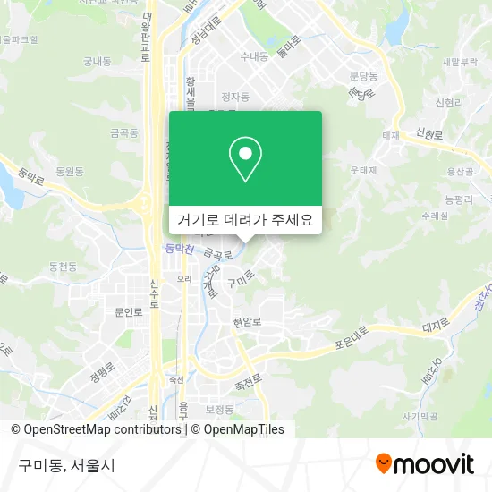 구미동 지도