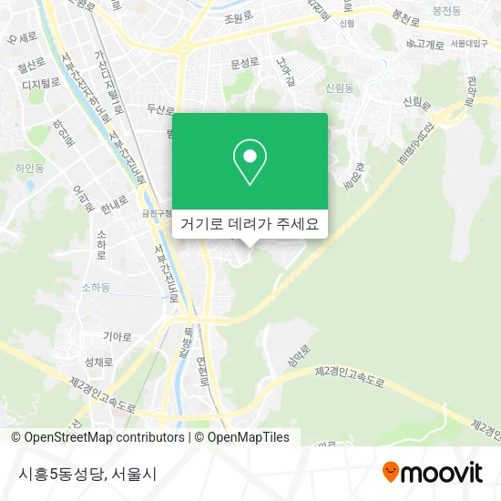 시흥5동성당 지도