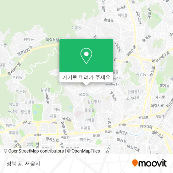 성북동 지도