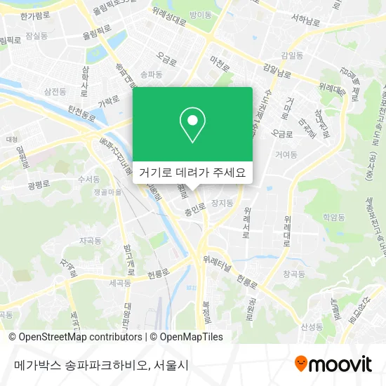 메가박스 송파파크하비오 지도