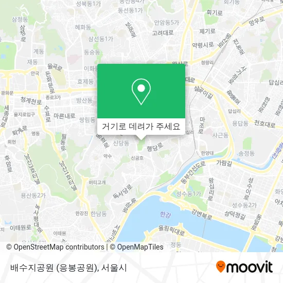 배수지공원 (응봉공원) 지도