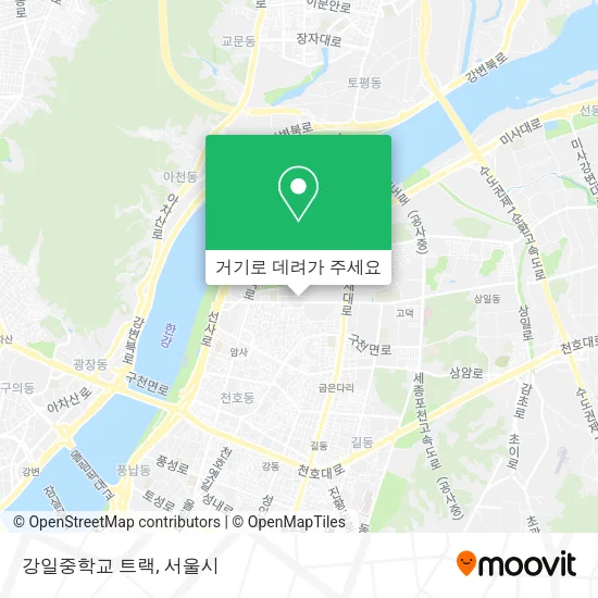 강일중학교 트랙 지도