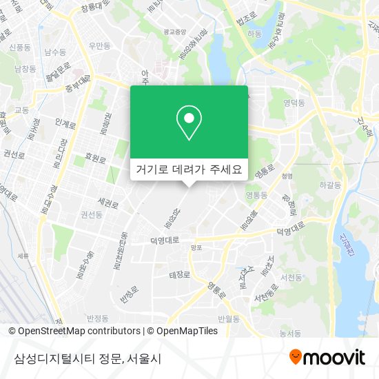 삼성디지털시티 정문 지도