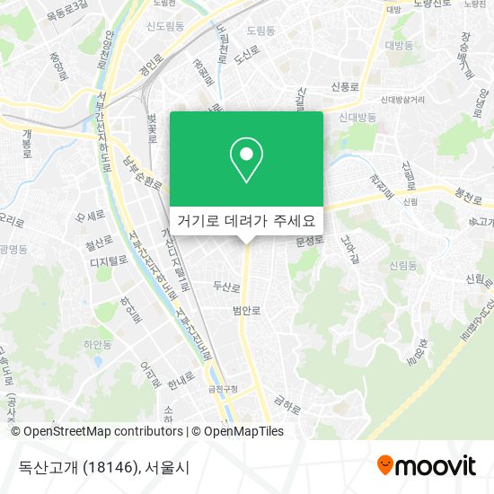 독산고개 (18146) 지도