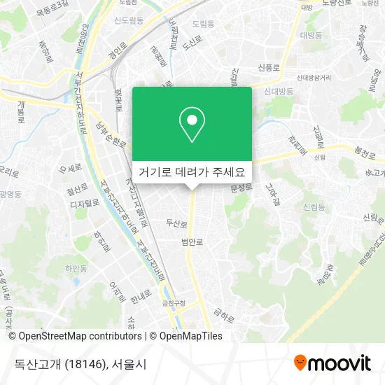독산고개 (18146) 지도