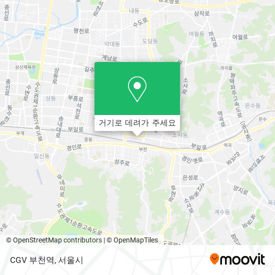 CGV 부천역 지도
