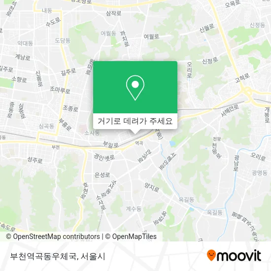 부천역곡동우체국 지도