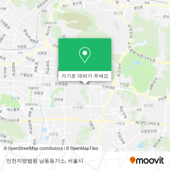 인천지방법원 남동등기소 지도